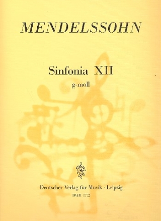 Sinfonia g-Moll Nr.12 fr Streichorchester Partitur