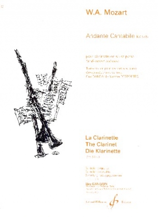 Andante cantabile KV545 pour clarinette et piano