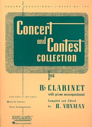 Concert and Contest Collection for clarinet and piano clarinet part