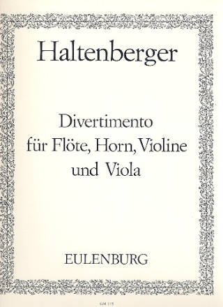 Divertimento fr Flte, Horn, Violine und Viola Stimmen