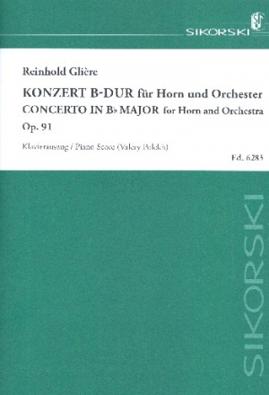 Concerto in B Major op.91  for Horn and Orchestra for horn and piano