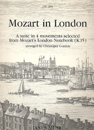 Mozart in London for recorder quartet (SSAT) score and 4 parts