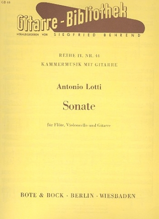 Sonate fr Flte, Violoncello und Gitarre