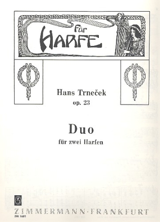 Duo op.23 fr 2 Harfen