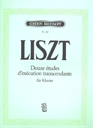 12 Etden in aufsteigender Schwierigkeit fr Klavier