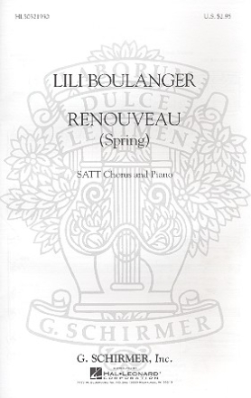 Renouveau (Spring) for mixed choir (SATT) and piano choral score (fr/en)