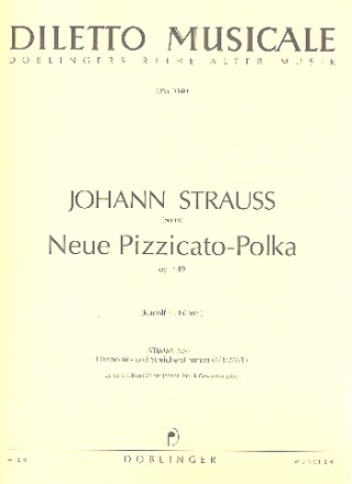 Neue Pizzicato-Polka op.449 fr Streicher und Glockenspiel Partitur