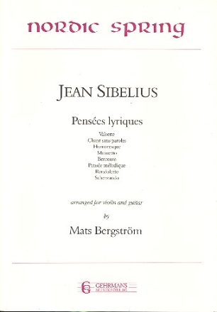 Penses lyriques op.40 for violin and guitar