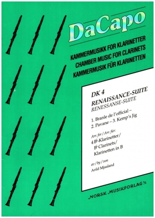 Renaissance Suite for 4 clarinets score and parts