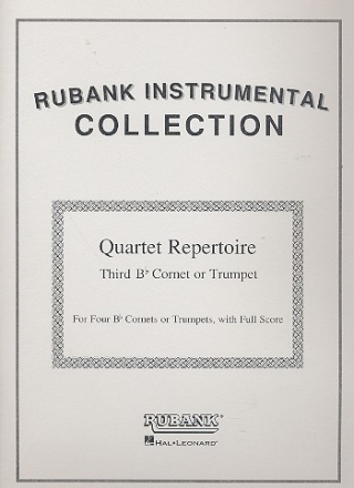 Quartet Repertoire for 4 cornets (trumpets) Cornet 3 in Bb