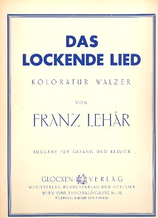 Das lockende Lied  fr Gesang und Klavier