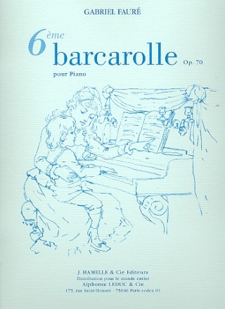 Barcarolle no.6 op.70 in E flat major  pour piano