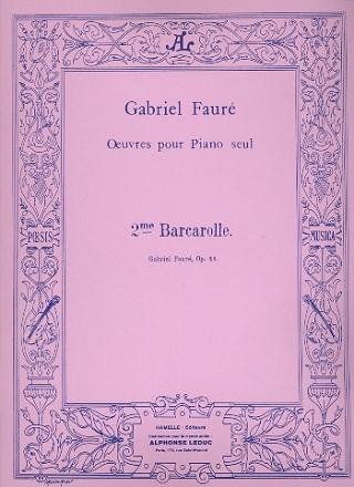 Barcarolle no.2 op.41  pour piano