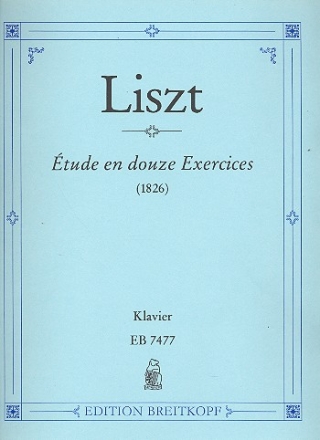 tude en 12 exercices fr Klavier