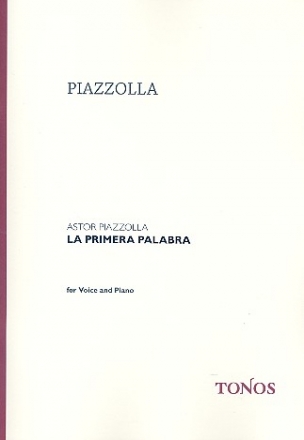 La primera palabra Walzer fr Gesang und Klavier (sp)