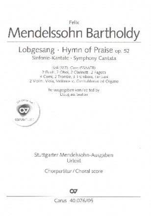 Sinfonie Nr.2 op.52 fr Soli, Chor und Orchester Chorpartitur