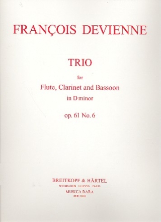 Trio d-Moll op.61,6 fr Flte, Klarinette und Fagott Stimmen