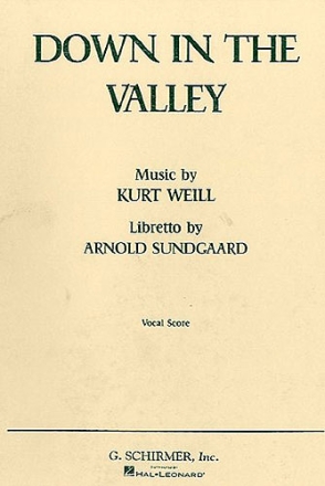 Down in the Valley vocal score