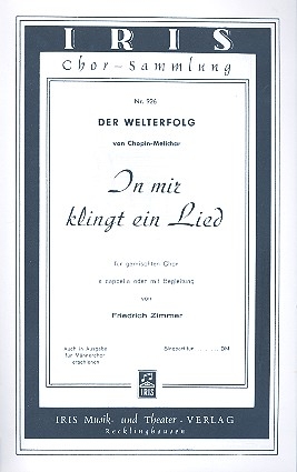 In mir klingt ein Lied fr gem Chor a cappella Chorpartitur