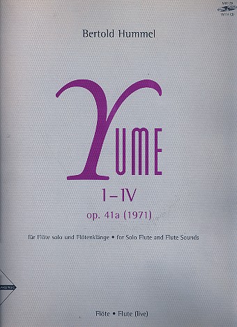 Yume 1-4 op.41a (+CD) fr Altblockflte (Flte) und Tonband