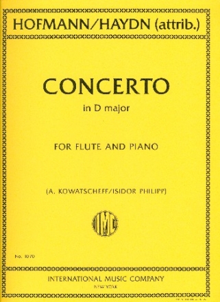 Concerto D major for flute and piano