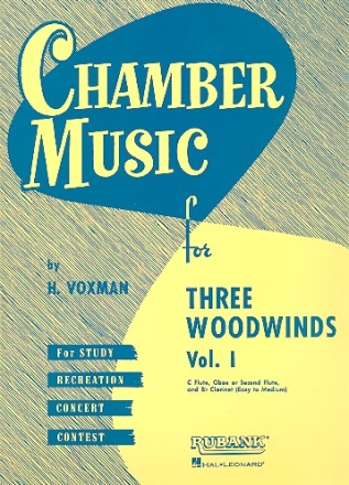 Chamber Music vol.1 for flute, oboe (fl) and clarinet score