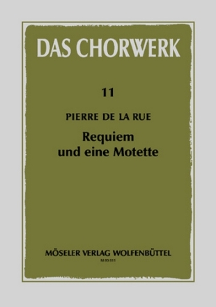 Requiem und eine Motette fr gem Chor a cappella Partitur