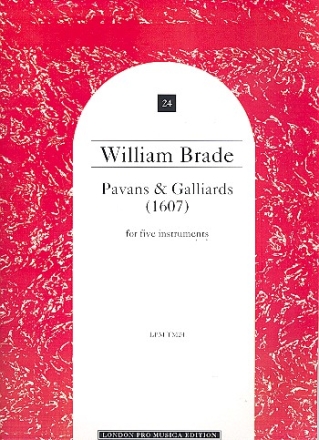 PAVANS AND GALLIARDS (1607) FOR 5 INSTRUMENTS              2SCORES THESAURUS MUSICUS 24