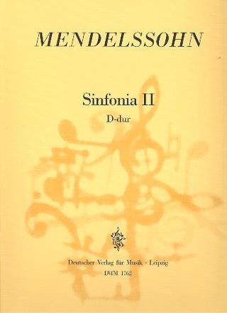 Sinfonia D-Dur Nr.2 fr Streichorchester Partitur