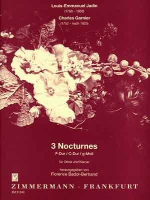 3 Nocturnes von Jadin und Garnier fr Oboe und Klavier