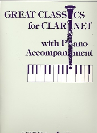 Great Classics for clarinet with piano accompaniment