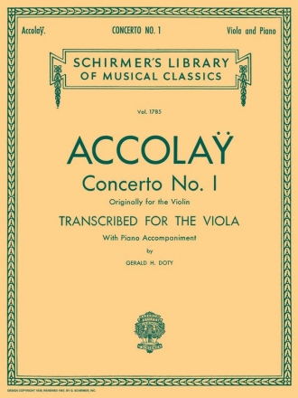 Concerto d minor no.1 for viola and piano