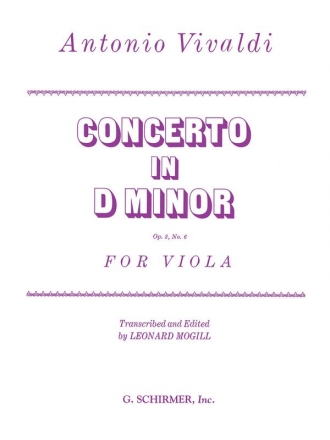 Concerto d minor op.3,6 for viola and piano