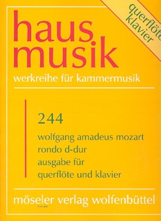 Rondo D-Dur nach KV373 Ausgabe fr Flte und Klavier