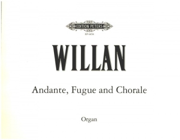 Andante, fugue and choral for organ