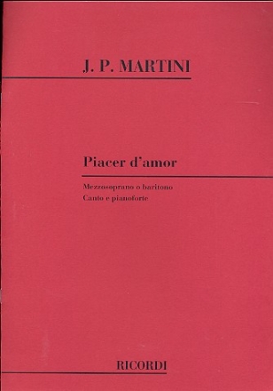 Piacer d'amor fr Mezzosopran (Bariton) und Klavier