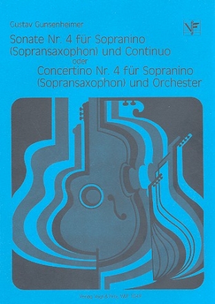 Sonate Nr.4 fr Sopranino (Sopransaxophon) und Bc