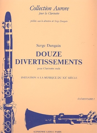 12 divertissements pour clarinette seule, elementaire