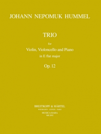 Klaviertrio Es-Dur op.12 fr Violine, Violoncello und Klavier