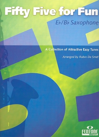 55 for Fun A collection of attractive easy tunes for saxophone