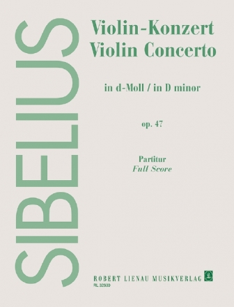 Konzert d-Moll op.47 fr Violine und Orchester Partitur