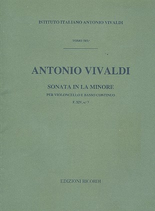 Sonata in la minore F.XIV:7 per violoncello e bc