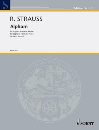 Alphorn o. Op. AV. 29 fr Sopran, Horn in Es und Klavier Partitur und Stimmen