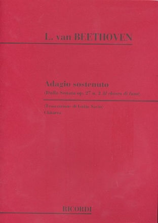 Adagio sostenuto dalla sonata op.27,2 fr Gitarre (a-Moll) Al chiar di luna