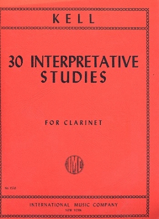 30 interpretative Studies for clarinet