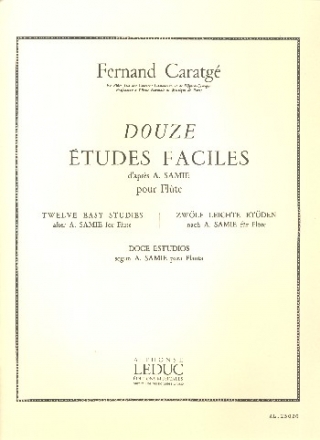 12 tudes faciles d'aprs Samie pour flte