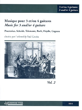 Musique pour 3 et 4 guitares vol.2 partition