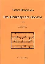 3 Shakespeare-Sonette fr Sopran, Flte und Klavier (en)