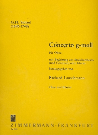 Concerto g-Moll fr Oboe und Streichorchester fr Oboe und Klavier