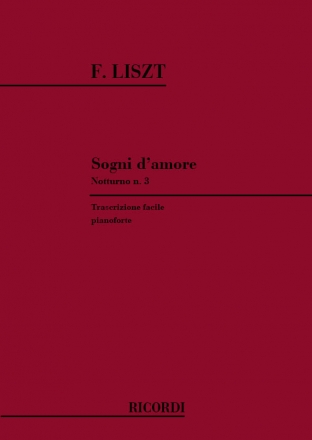 SOGNI D'AMORE NOTTURNO NO.3 PER PIANOFORTE (ERLEICHTERT) DEL MAGLIO, F., ED.